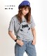 ユニークな可愛さ。プリント半袖Tシャツ の別カット