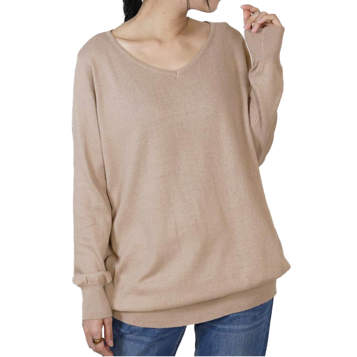 ��3-10����ȯ���ۥ˥å� V�ͥå� �������� ��ǥ����� �ץ륪���С� �ȥåץ� Ĺµ ��100% �� �� �� ���åȥ� ��֥˥å� ����ץ� ���줤�� �����奢�� �礭�������� �η����С� ���餻 ����˥å��� ��ä��� M L LL 3L 4L 5L 30�� 40�� 50��