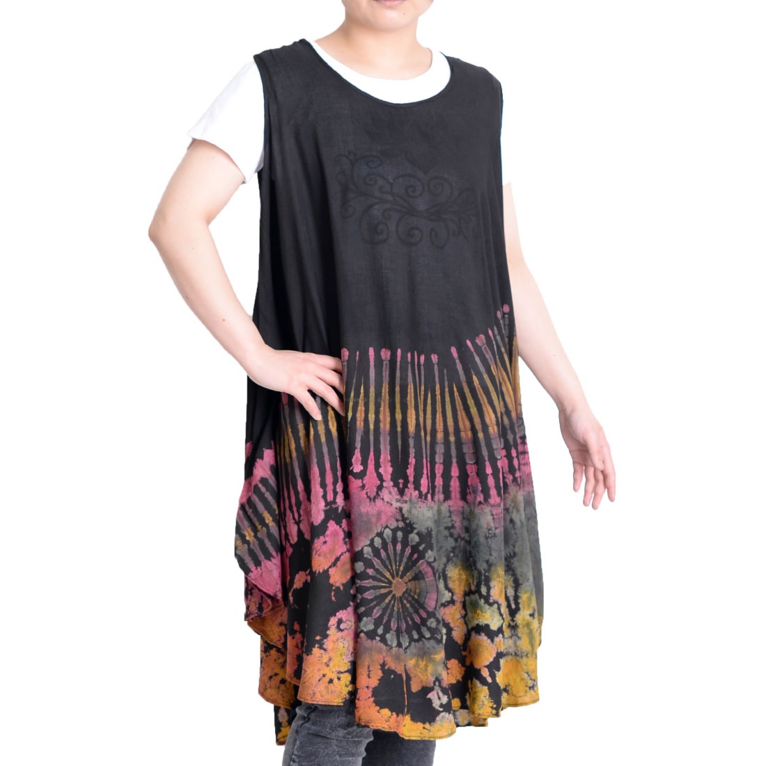 �ڴ��ָ���10%OFF�ۥ��ԡ��� ����˥å� ����˥å����� ���� �ߥǥ������ �Ρ����꡼�� µ�ʤ� ���������� �������� ��ǥ����� �ե꡼������ �������ե꡼ �ղƽ� 7������ �֥�å� S/M/L/LL ����