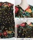 品よくリラクシーな着心地のレトロな総花柄ロング丈ワンピース の別カット