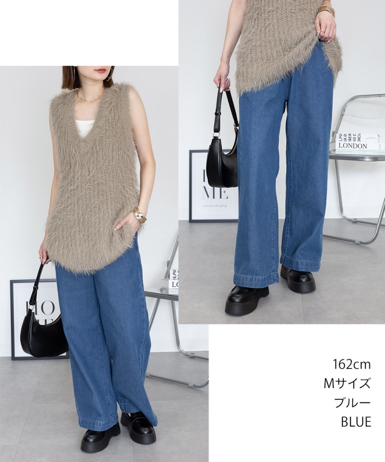 �ں�����20��OFF�ۥǥ˥� �磻�ɥѥ�� ��ǥ����� ������ �������ȥ��� �� �� �� �� �����륷������ �磻�ɥ��륨�å� ��ä��� M L LL 3L 4L �礭�������� ���åȥ�100% �ܥȥॹ �ڤ��� �η����С� �����奢�� ���줤�� 30�� 40�� 50�� ���