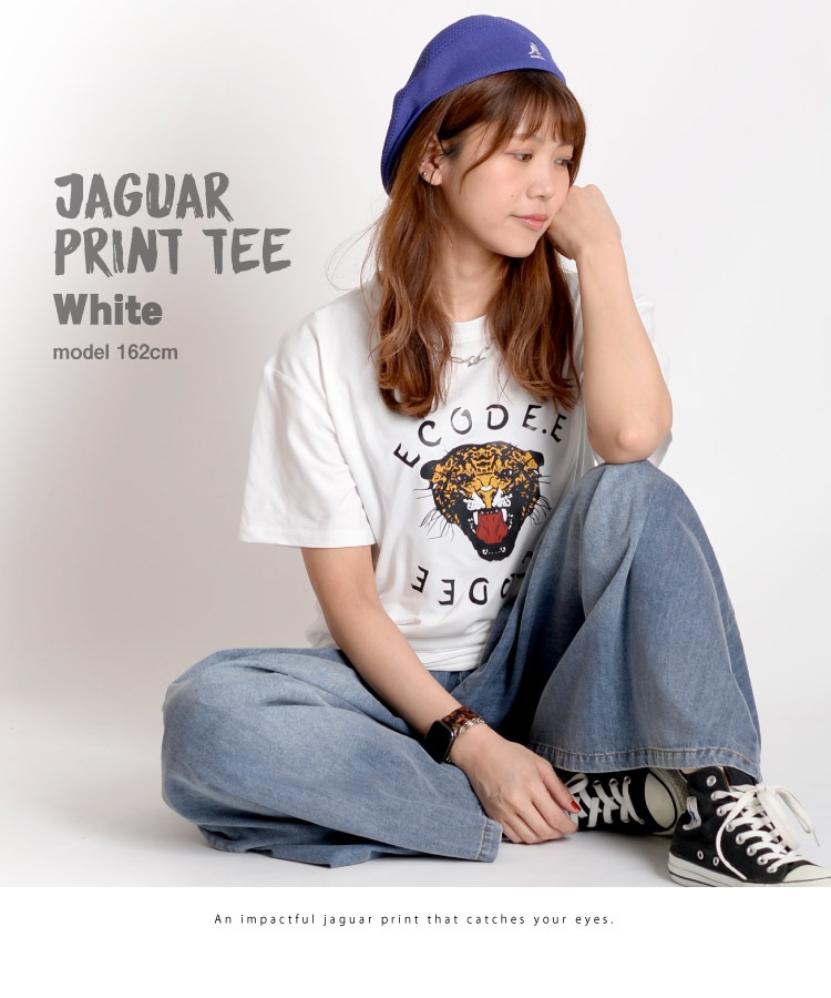 思わず視線をキャッチする。ジャガー半袖Tシャツ の別カット
