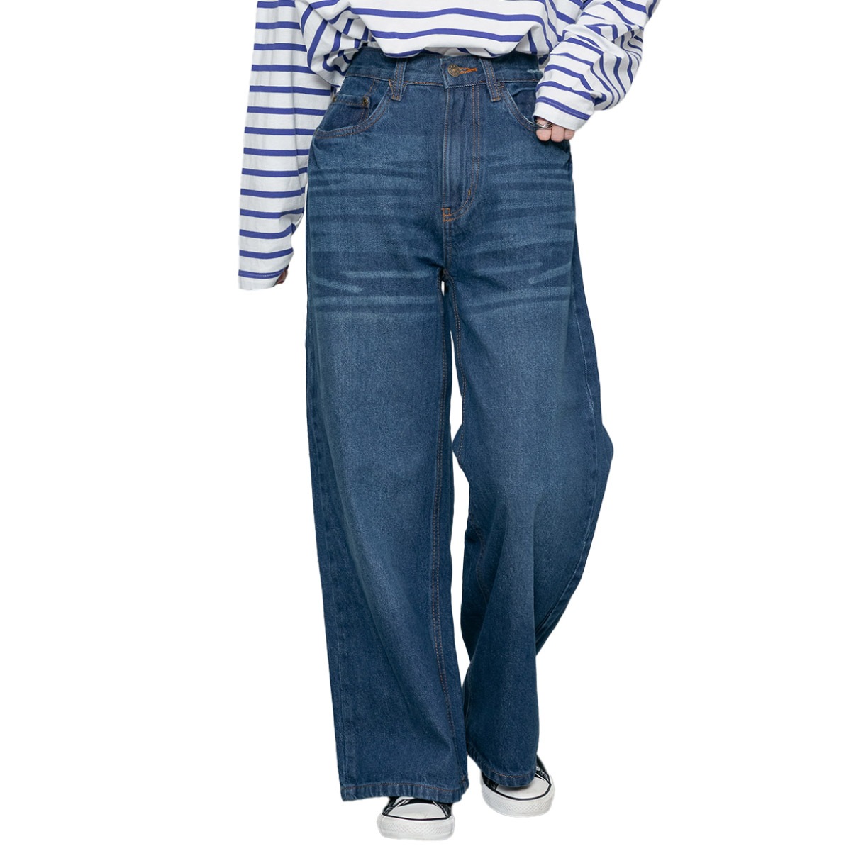 �ں�����20��OFF�ۥǥ˥� ��ǥ����� ��� �礭�������� �磻�ɥѥ�� �� ��100% ������ơ��� ��ä��� ���� ������ �����ѥ� �ܥȥॹ ���ܥ� �η����С� 30�� 40�� 50�� ��� �����奢�� M L LL 3L 4L �֥롼 �ͥ��ӡ� ����ǥ��� �������