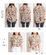 個性的シアーシャツで華やかコーデに。花柄シアーシャツブラウス の別カット