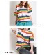 レトロポップで可愛く着るオーバーサイズレインボー半袖Tシャツ の別カット