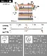 レトロポップで可愛く着るオーバーサイズレインボー半袖Tシャツ の別カット