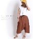 ゆったり楽ちん。ワイドサルエルパンツ の別カット