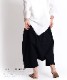 ゆったり楽ちん。ワイドサルエルパンツ の別カット