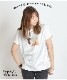 異素材×アートプリントで今っぽい個性派プリント半袖Tシャツ の別カット