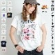 異素材×アートプリントで今っぽい個性派プリント半袖Tシャツ の別カット