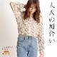 シルエットに拘った。プリント長袖シャツブラウス の別カット