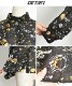キラリ、コーデ輝くコズミック柄長袖シャツブラウス シャツ ブラウス レディース 星柄 春 夏 柄シャツ シャツブラウス シフォン シアー トップス 長袖 星 スター 柄 総柄 長袖シャツ 長袖ブラウス 柄ブラウス 総柄シャツ 大きいサイズ オーバーサイズ の別カット