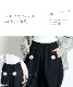 遊び心ある。アシンメトリーサルエルパンツ の別カット