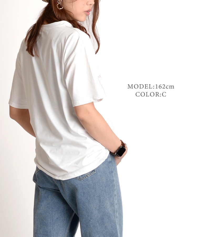 個性派ユニーク。イラスト半袖Tシャツ の別カット