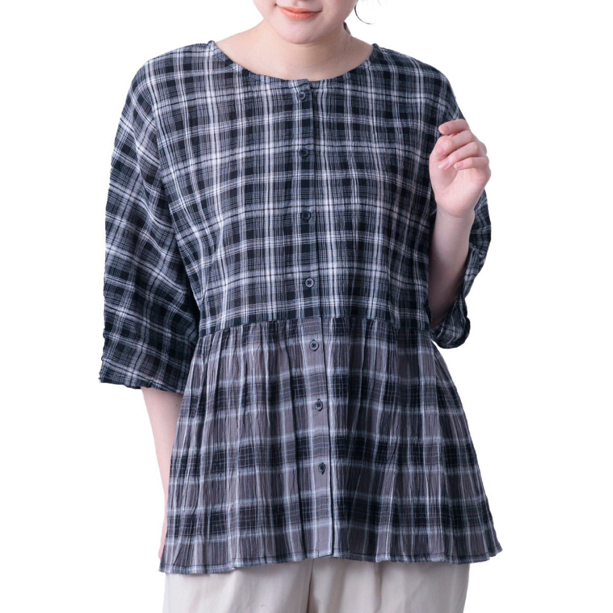 �֥饦�� ����2WAY ��ä��� �礭�������� �η����С� �����å� ��100% ���졼������ Ⱦµ ��ʬµ �� �� �ȥåץ� ����� ������ ������ ��ǥ����� 30�� 40�� 50�� ��ͥ����奢�� �ä��� �̵��� �ʥ����� ������� ������ ���Ф���