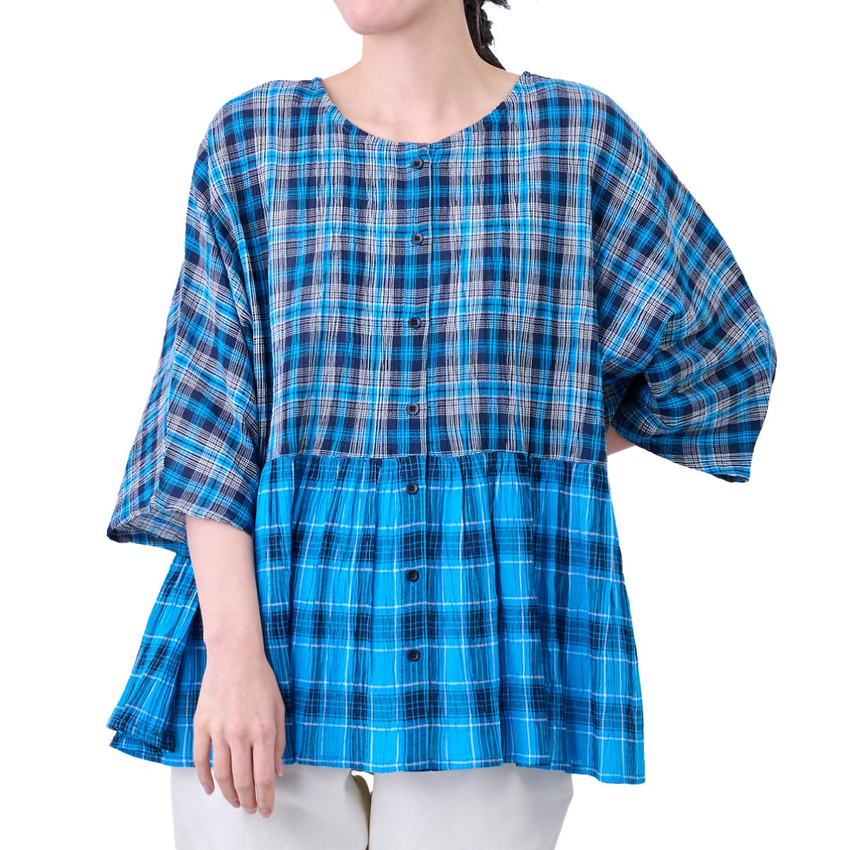 �֥饦�� ����2WAY ��ä��� �礭�������� �η����С� �����å� ��100% ���졼������ Ⱦµ ��ʬµ �� �� �ȥåץ� ����� ������ ������ ��ǥ����� 30�� 40�� 50�� ��ͥ����奢�� �ä��� �̵��� �ʥ����� ������� ������ ���Ф���