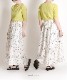 大人の垢抜けデザイン。花柄フレアスカート の別カット