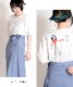 大人が着たいユニークプリント。ロゴ半袖Tシャツ の別カット