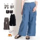 爽やかに穿く。コットンリネンワイドパンツ の別カット