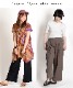 爽やかに穿く。コットンリネンワイドパンツ の別カット