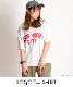 Tシャツ レディース 半袖 トップス タウンユースな着こなし広がる。Vネック半袖ロゴTシャツ NEW YORK ロゴT カットソー ティーシャツ カジュアル 大きいサイズ 大きめ ゆったり Vネック ニューヨーク 英字 英語 涼しい 軽量 春 春服 夏 夏服 ホワイト 白 の別カット