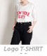 Tシャツ レディース 半袖 トップス タウンユースな着こなし広がる。Vネック半袖ロゴTシャツ NEW YORK ロゴT カットソー ティーシャツ カジュアル 大きいサイズ 大きめ ゆったり Vネック ニューヨーク 英字 英語 涼しい 軽量 春 春服 夏 夏服 ホワイト 白 の別カット