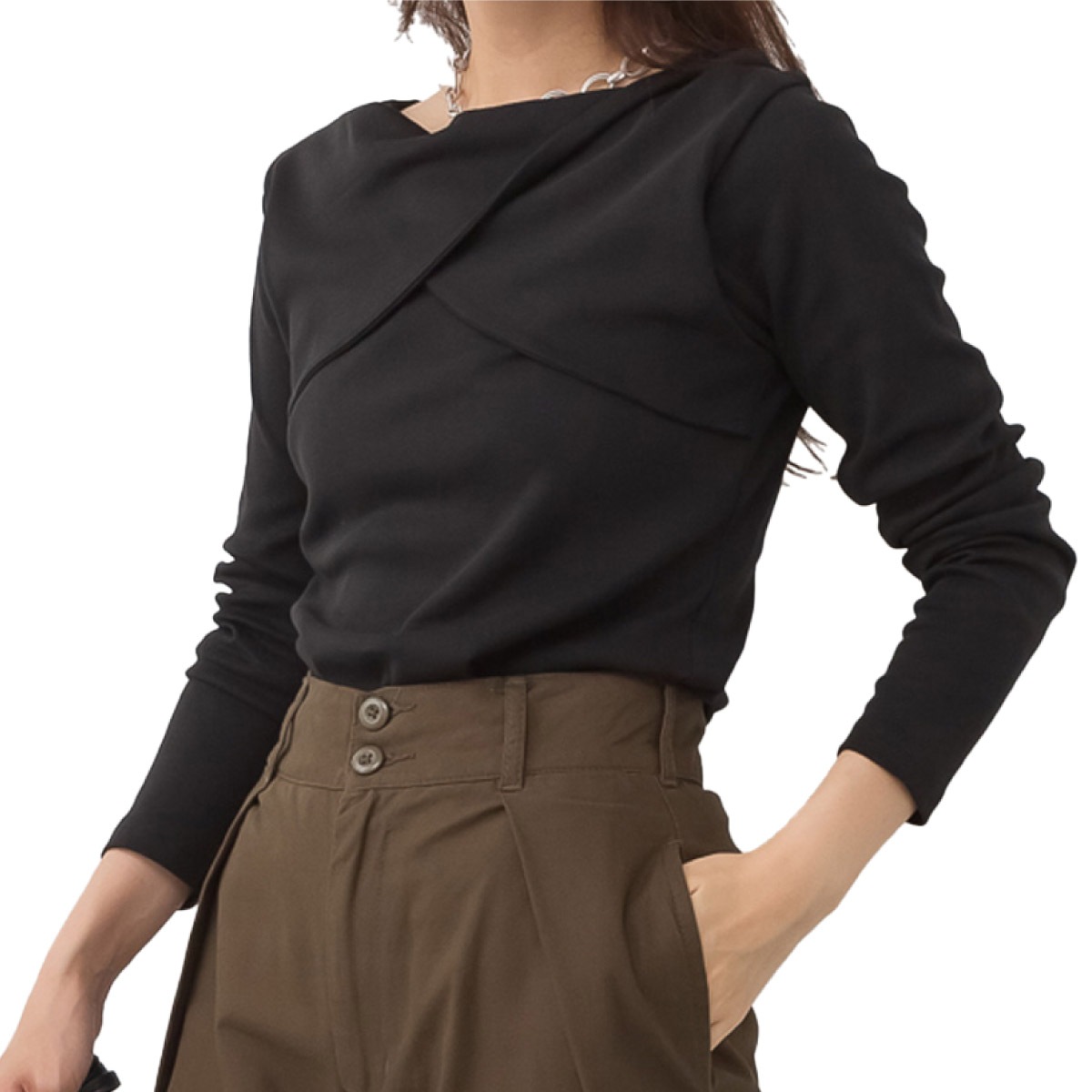 �ڴ��ָ���21.7%OFF�ۥ��åȥ��� Ĺµ ��ǥ����� ����2way ���줤�� ������� �ե���ȥ����� �ȥåץ� ����ץ� ̵�� ���롼�ͥå� T����� ����T �ץ륪���С� �礭�������� M L LL 3L 4L �η����С� ���餻 ��� �̶� ���ե��� �����奢�� ��Ͳİ��� 30�� 40�� 50�� �� �� ��