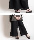 自然体で楽しめる。コットンリネンワイドパンツ の別カット