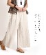 自然体で楽しめる。コットンリネンワイドパンツ の別カット