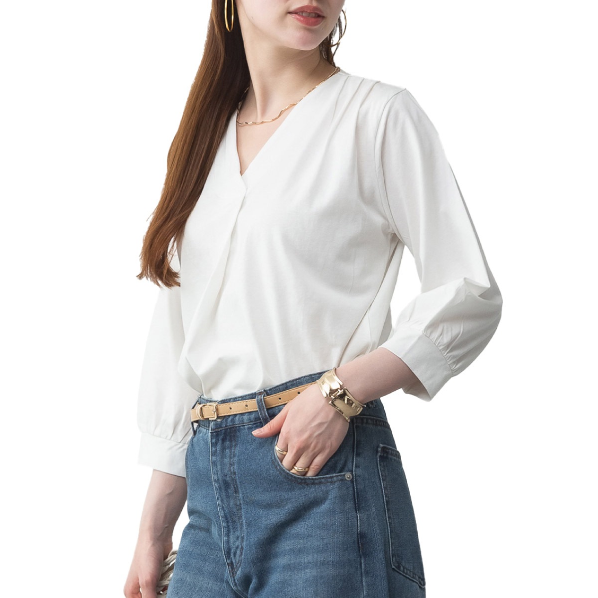 �ڴ��ָ���21.7%OFF��T����� �֥饦�� ��ǥ����� V�ͥå� ��ʬµ ��100% �����åѡ� ���åȥ��� �ȥåץ� ����� 7ʬµ ��ʬµ ���åȥ� �ä��� �礭�������� ��ä��� �η����С� ������� ̵�� �� �� �� �� �� 30�� 40�� 50�� M L LL 3L 4L 5L