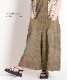絶妙ニュアンス。柄ワイドサロペットパンツ の別カット