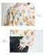 レトロな色合いが可愛い。ドット柄シフォンブラウス の別カット