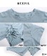 シンプルに差をつける。アシンメトリールーズ半袖Tシャツ の別カット