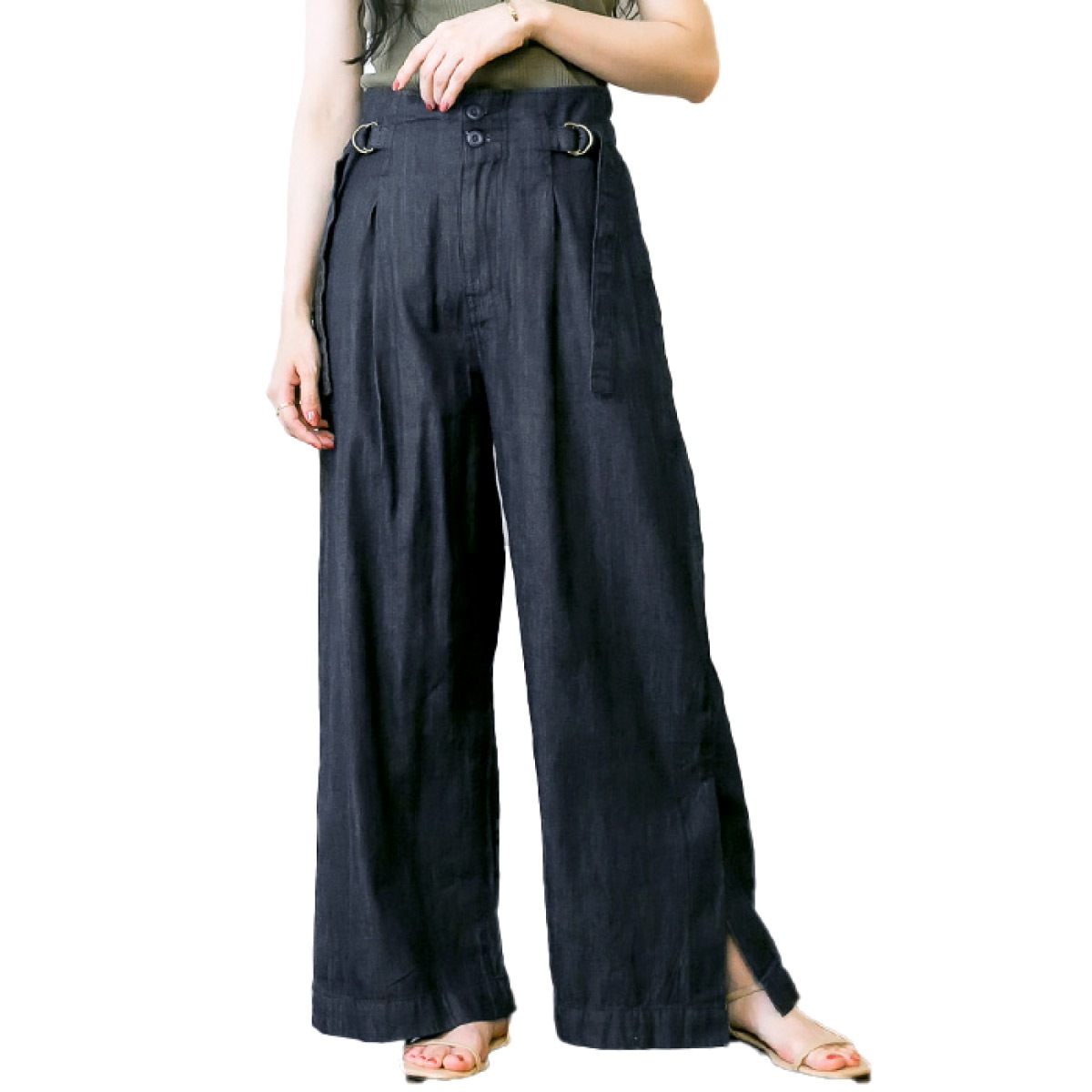 �ڴ��ָ���10%OFF�ۥǥ˥� ��ǥ����� ��� �ե쥢�ѥ�� �磻�ɥѥ�� ����å� �������äơ��¤������Τ��Ȥʤ�����ǥ˥���٥�ĥ磻�ɥѥ�� �礭�������� �ܥȥॹ ������ ���å��ѥ�� �������� �������ȥ��� ��ä��� �η����С� �ϥ��������� ��100 �� �� �� �˽�����