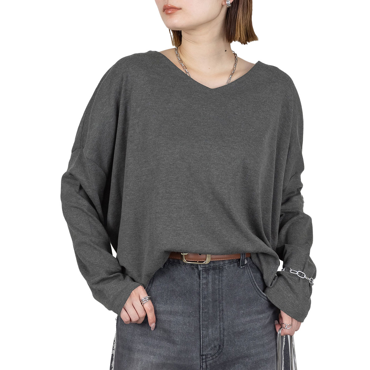 �ڴ��ָ���21.7%OFF��T����� Ĺµ ��ǥ����� ���åȥ��� Ĺµ����� �ȥåץ� �դ��� ��ä��� �礭�������� �η����С� ���� �� �� �� V�ͥå� ���餫�� ̵�� ���줤�� �����奢�� ����ץ� �ڤ䤫 �ץ륪���С�