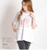 大人のフェイスアート。半袖プリントTシャツ の別カット