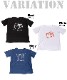 大人のフェイスアート。半袖プリントTシャツ の別カット