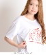 大人のフェイスアート。半袖プリントTシャツ の別カット
