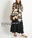 レトロな色合いで大人可愛く。馬柄シアー付シャツ の別カット