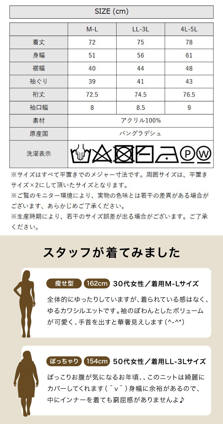 �ڴ��ָ���21.7%OFF�ۥ˥å� ��ǥ����� �ȥåץ� �� �� Ĺµ ����˥å� �������� ��ä��� �礭�������� �����С������� �ӥå����륨�å� �Х롼��µ �ܥ�塼��µ M L LL 3L 4L 5L �η����С� ̵�� �� ������� ���˥å� ������