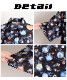 幻想的コズミックデザイン。半袖柄シャツ の別カット