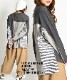 カットソー Tシャツ 長袖 レディース メンズ 春 ストライプ シャツ トップス 異素材 切り替え プルオーバー 長袖Tシャツ 長袖カットソー ロンT ドッキング オーバーサイズ 個性的 大きいサイズ アシンメトリー 綿混 コットン ゆったり 体型カバー の別カット
