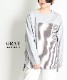 カットソー Tシャツ 長袖 レディース メンズ 春 ストライプ シャツ トップス 異素材 切り替え プルオーバー 長袖Tシャツ 長袖カットソー ロンT ドッキング オーバーサイズ 個性的 大きいサイズ アシンメトリー 綿混 コットン ゆったり 体型カバー の別カット