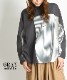 カットソー Tシャツ 長袖 レディース メンズ 春 ストライプ シャツ トップス 異素材 切り替え プルオーバー 長袖Tシャツ 長袖カットソー ロンT ドッキング オーバーサイズ 個性的 大きいサイズ アシンメトリー 綿混 コットン ゆったり 体型カバー の別カット