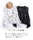 優しい雰囲気を纏う、プリント変型Tシャツ の別カット
