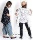 優しい雰囲気を纏う、プリント変型Tシャツ の別カット