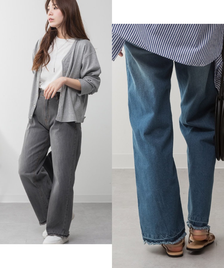 �ڴ��ָ���21.7%OFF�ۥǥ˥� �ѥ�� ��ǥ����� �磻�ɥѥ�� ���ȥ졼�� ���ߥ磻�� ��100% �礭�������� M L LL 3L 4L �������ȥ��� �ե�� ���åȥ��� �ڤ��� ���� �η����С� ������ơ��� ������ �����ѥ� �ܥȥॹ �ޥ� 30�� 40�� 50�� �� ���졼 �� �� �� ��