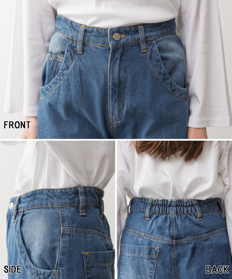 �ڴ��ָ���21.7%OFF�ۥǥ˥� �ѥ�� ��ǥ����� �磻�ɥѥ�� ���ȥ졼�� ���ߥ磻�� ��100% �礭�������� M L LL 3L 4L �������ȥ��� �ե�� ���åȥ��� �ڤ��� ���� �η����С� ������ơ��� ������ �����ѥ� �ܥȥॹ �ޥ� 30�� 40�� 50�� �� ���졼 �� �� �� ��