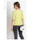 Tシャツ カットソー レディース 半袖 シンプルで着回し抜群。ボートネック半袖リブTシャツ トップス リブTシャツ リブカットソー プルオーバー リブ ボートネック きれいめ 着痩せ 上品 シンプル カジュアル 無地 春 春服 夏 夏服 イエロー ピンク の別カット