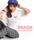 弾ける可愛さ。ピーチ刺繍半袖Tシャツ の別カット